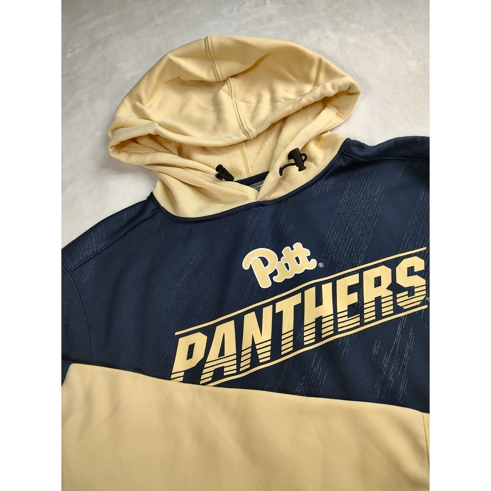 Youth Pitt Panthers Colosseum Hoodie Navy Gold‎ Athletic Pullover Size S